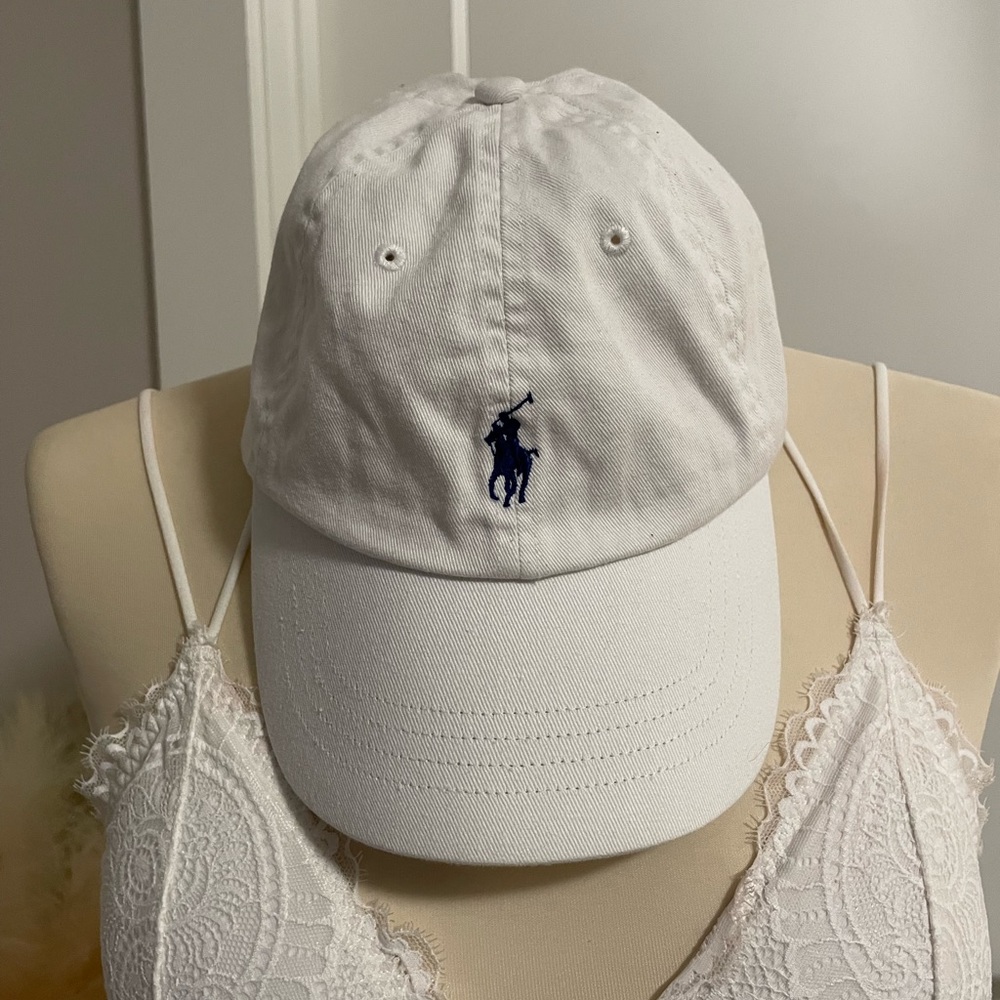 Polo Ralph Lauren White Baseball Cap
